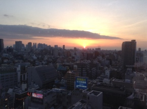 sunset from tokyo central yh